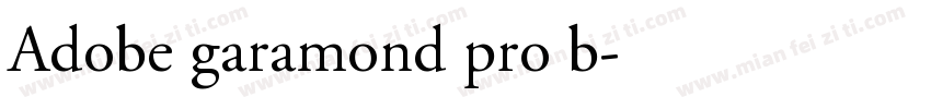 Adobe garamond pro b字体转换